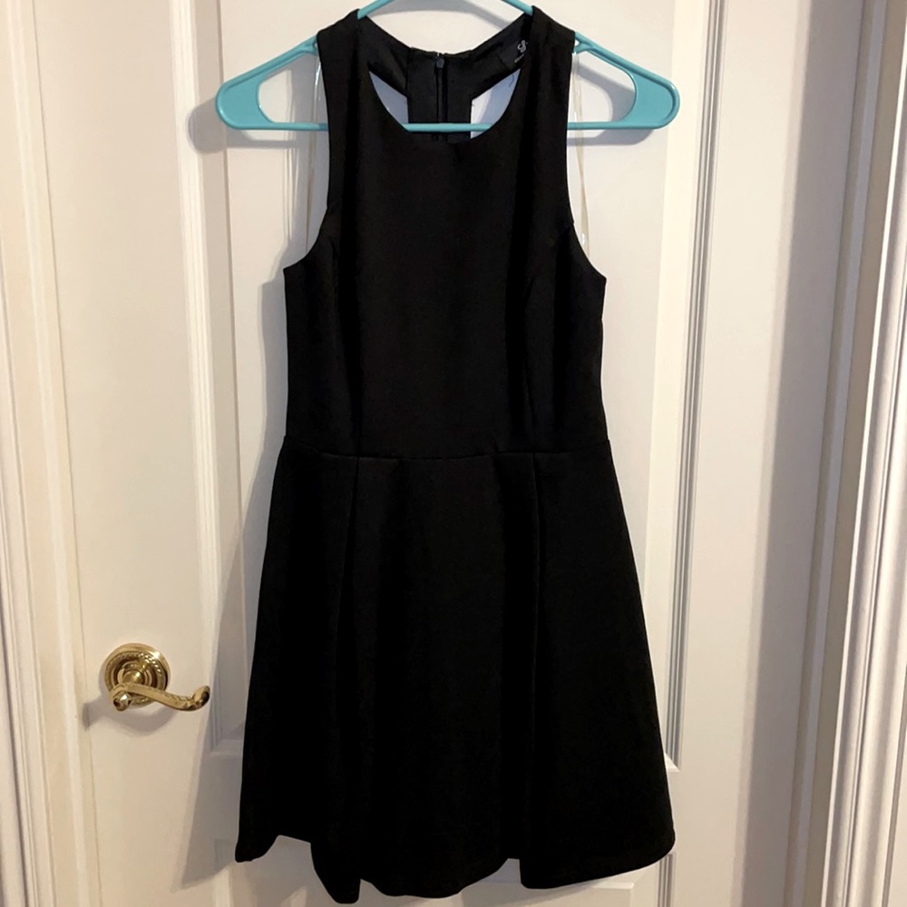 Black Cutout Skater Dress